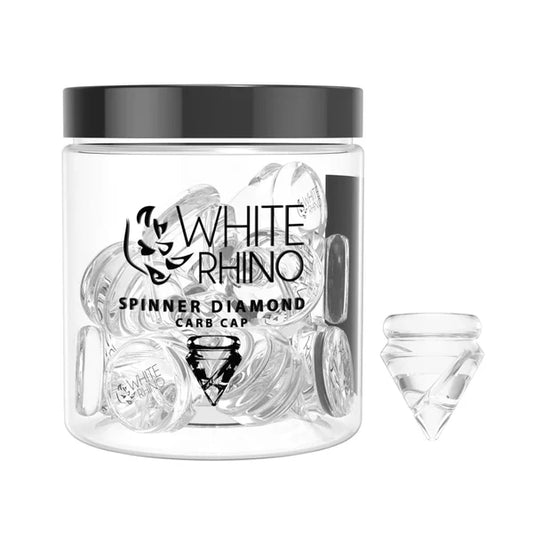 White Rhino - Carb Cap - Diamond Spinner - 12ct