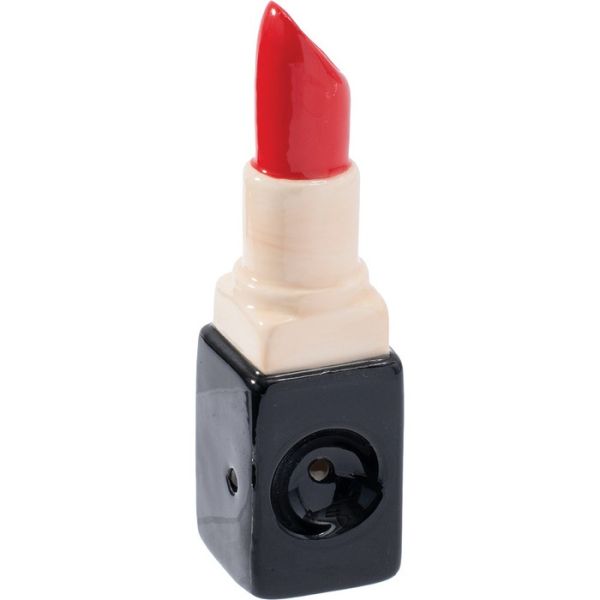 Wacky Bowlz - Ceramic Pipe - Fun Designs and Unique Shapes - 3.5" - Lip Stick