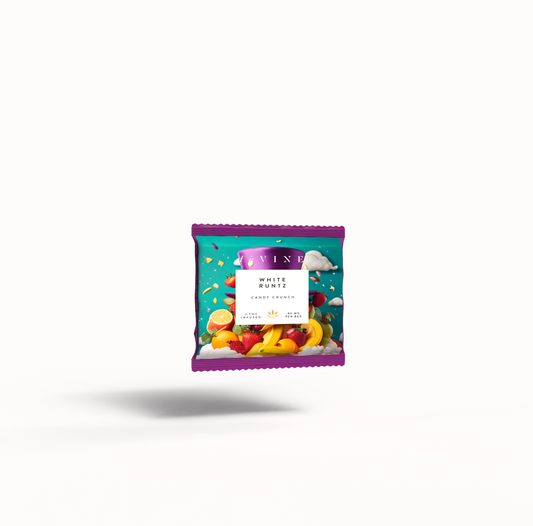 Cannabis Confection Mini- White Runtz  4 serving bar - 80mg