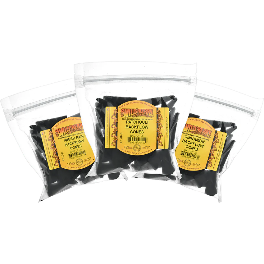 Wild Berry Incense - Backflow Cones - 25ct