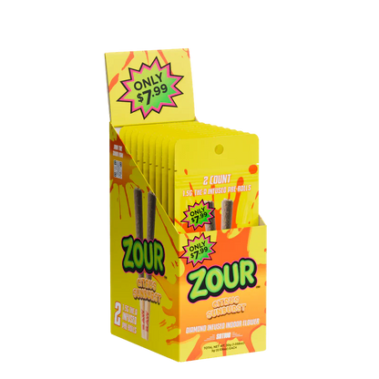 Zour Stash - 1.5G THCA Infused Pre-Rolls - 2pk - 10ct
