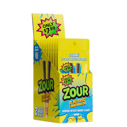 Zour Stash - 1.5G THCA Infused Pre-Rolls - 2pk - 10ct
